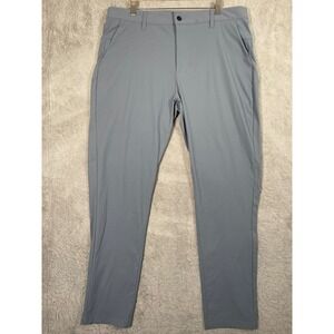 Tech Apparel Pro-jek Raw 38/32 Men Golf Pants Gray Blue 360 Stretch Slim Fit NEW